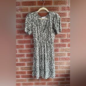 Mango Tied Floral Print Mini Dress - Size 4